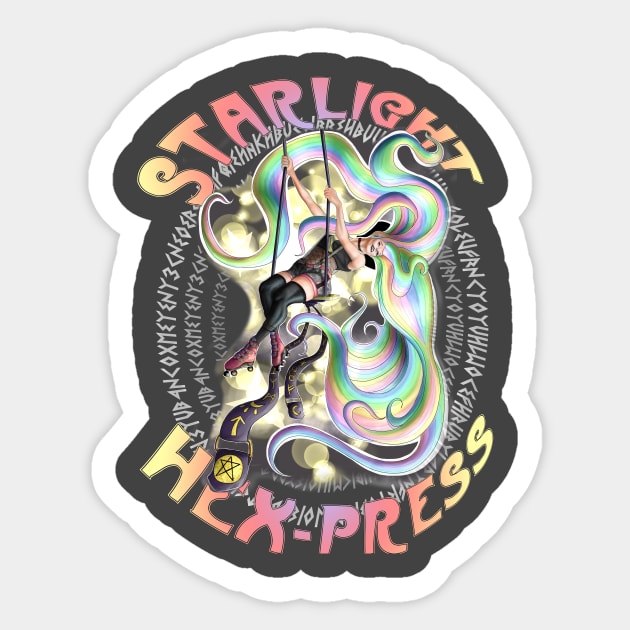 Starlight Hex-press Sticker by VixPeculiar